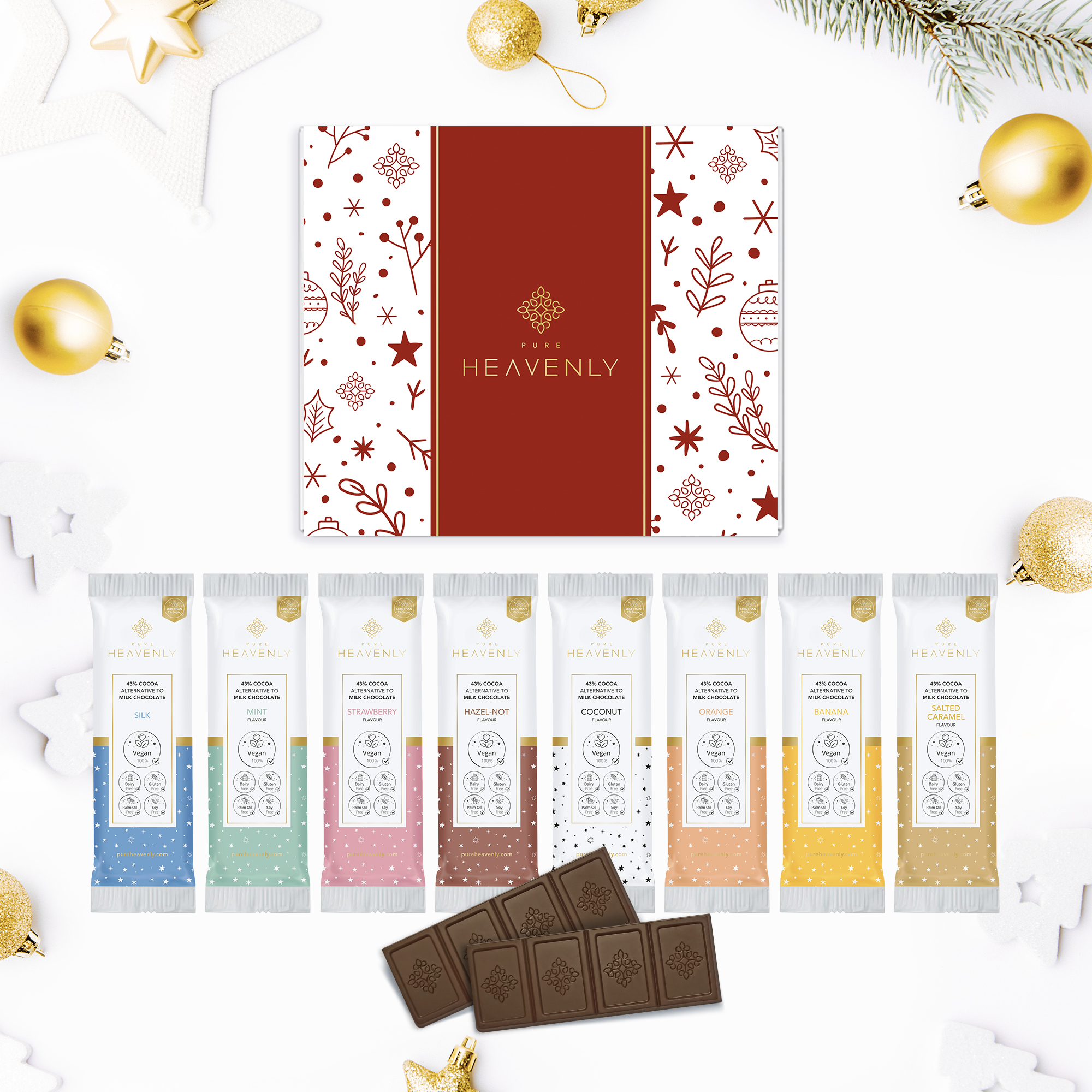 Find Golden Tickets in Our Assortment Packs! Pure Heavenly Chocolate