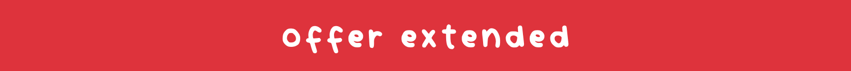 offer extended