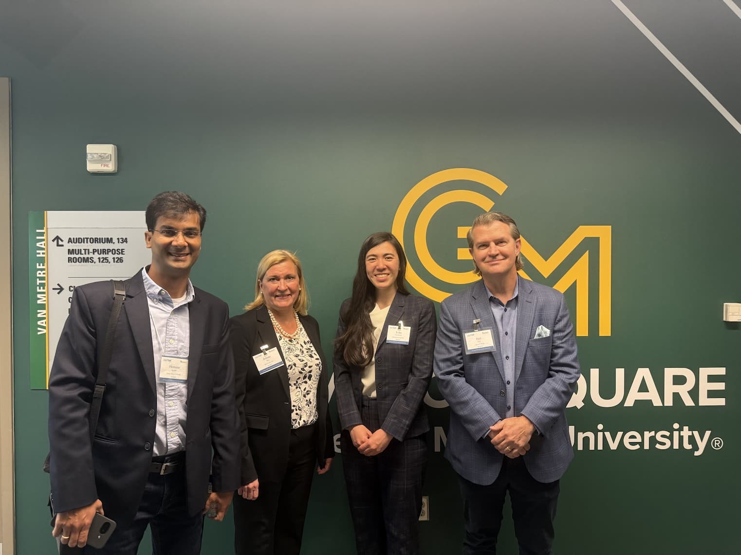 Erika at George Mason University AI policy forum