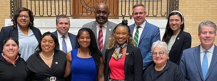 Legislators attending the Black maternal health and reproductive justice symposium at the State House