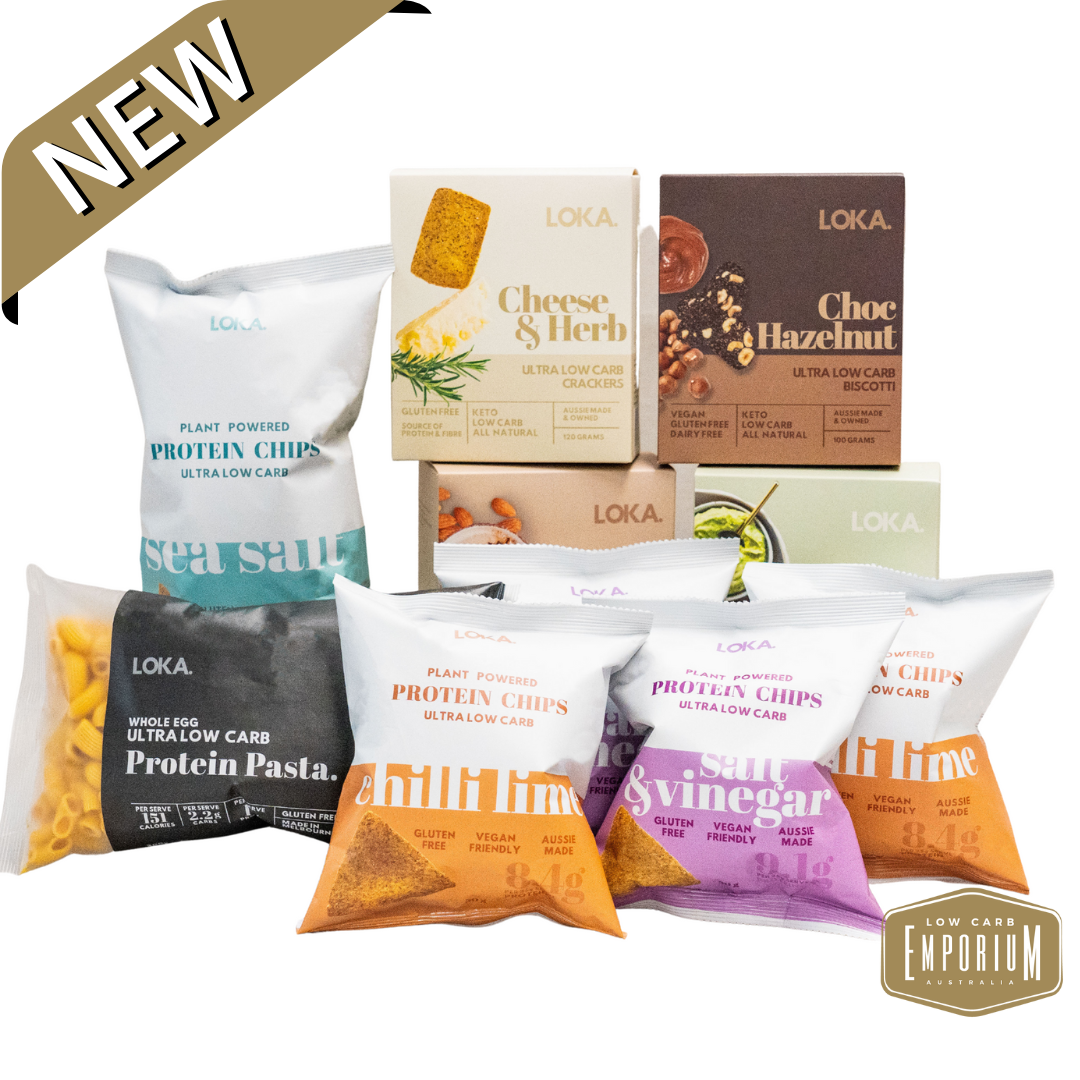 LOKA Chips, Crackers and Pasta are here Low Carb Emporium