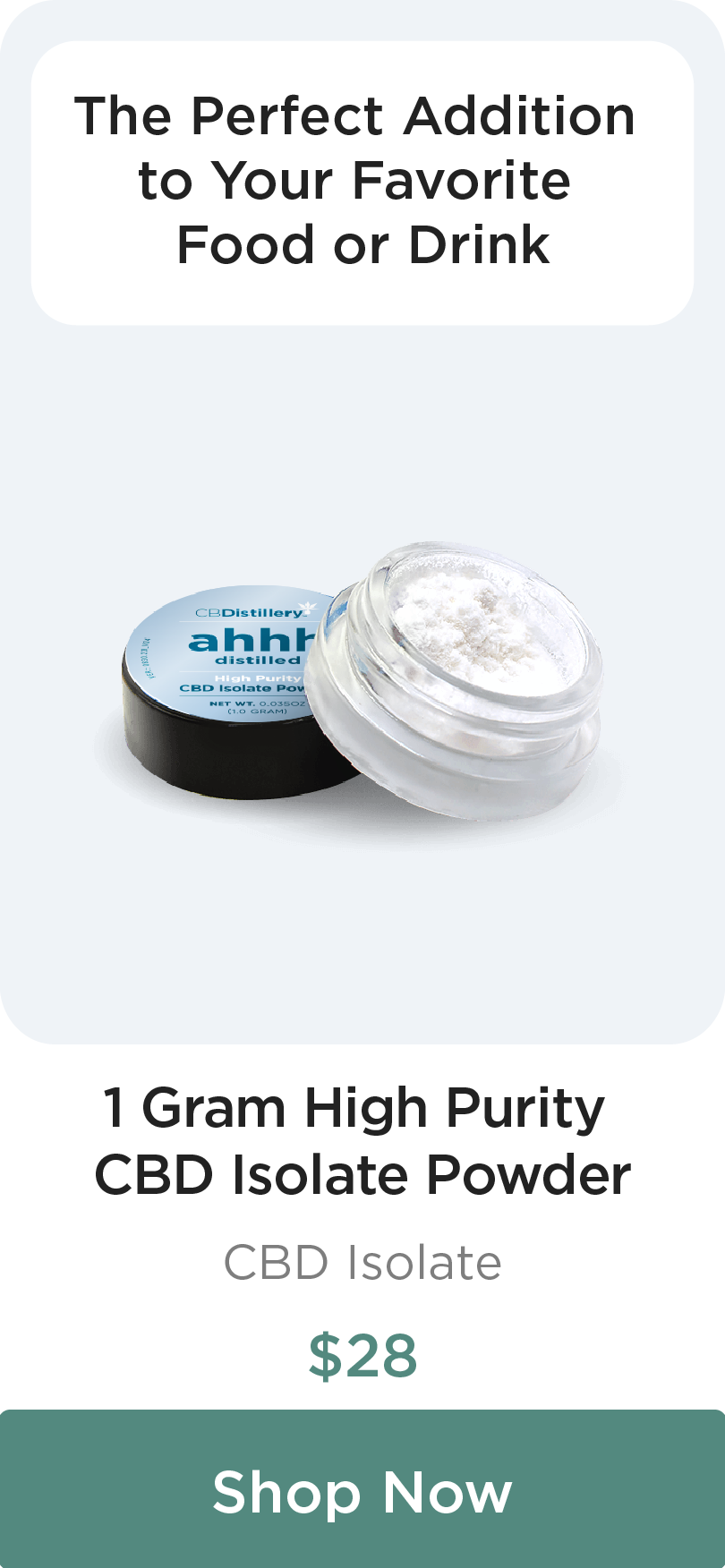 The Perfect Addition to Your Favorite Food or Drink: 1 Gram High Purity CBD Isolate Powder, $28. Shop Now