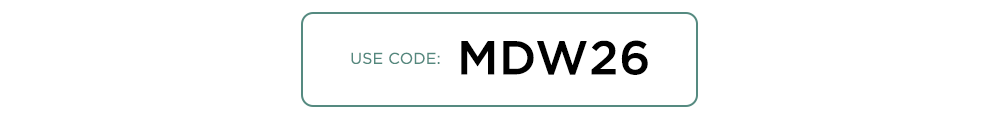 use code: MDW26
