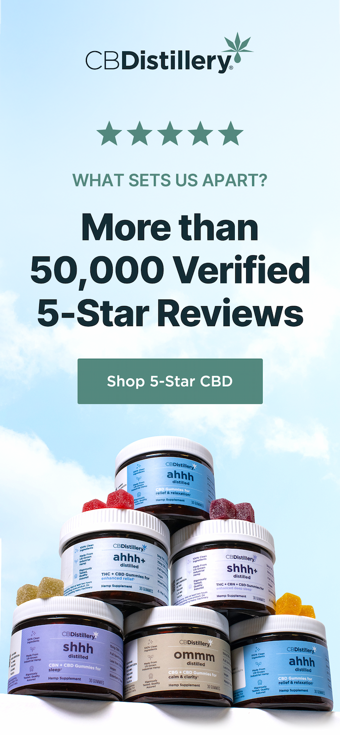 What sets us apart? More than 50,000 Verified 5-Star Reviews. Shop 5-Star CBD