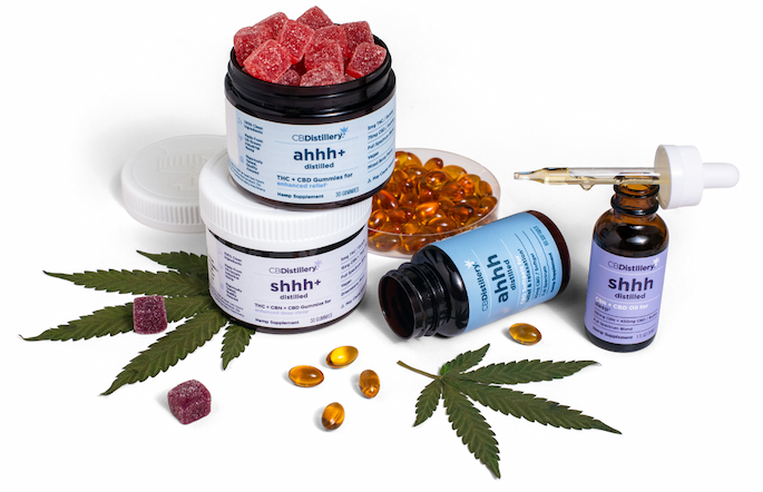 [a variety of CBDistillery products are shown stacked together. All of the products show are on sale, but only until 11:59 p.m. MT tonight.]