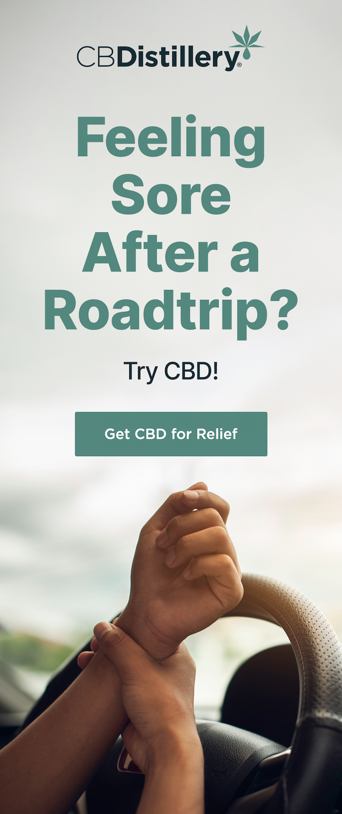 Feeling Sore After a Roadtrip? Try CBD! Get CBD for Relief