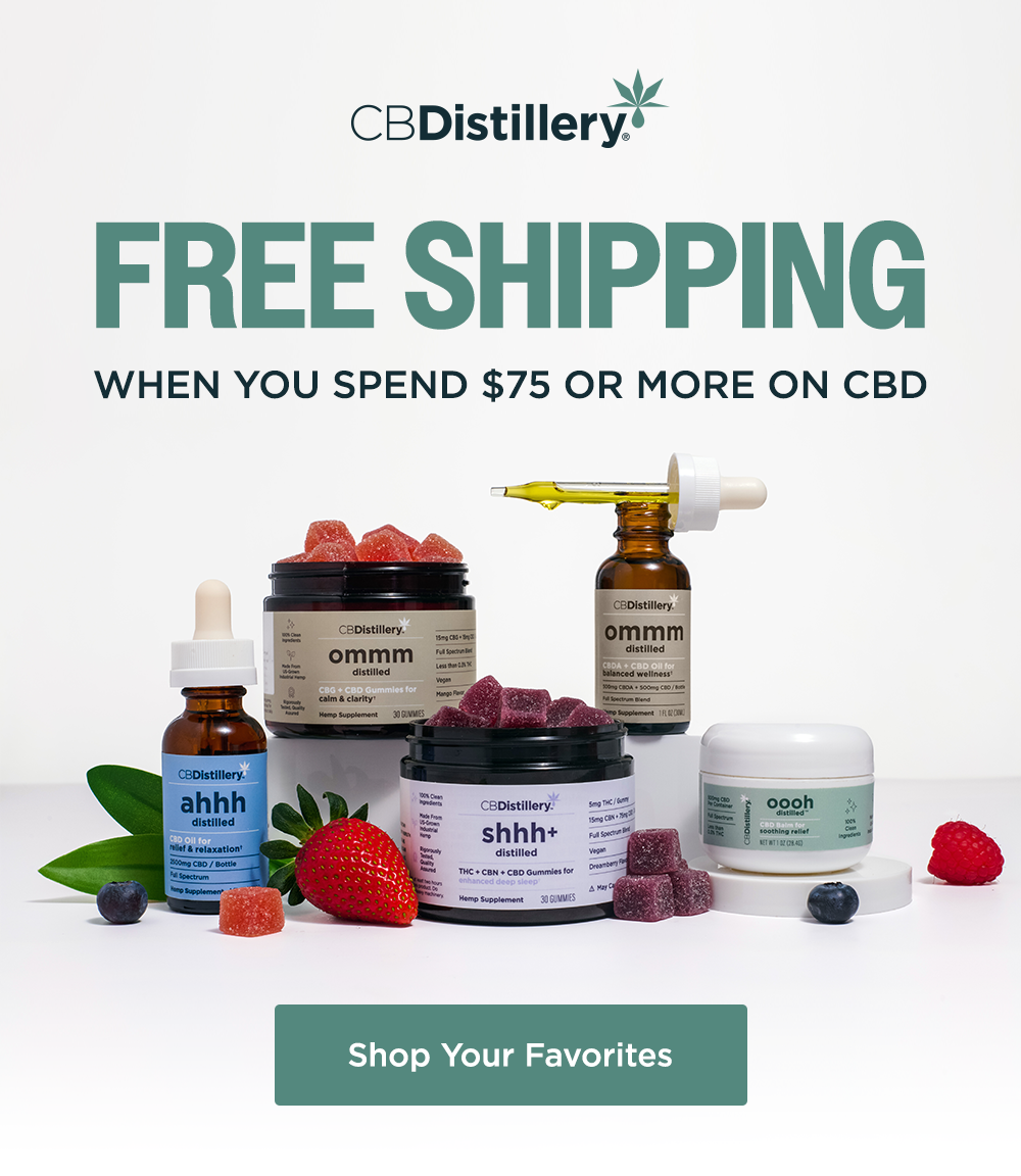 Free Shipping When You Spend $75 or More on CBD