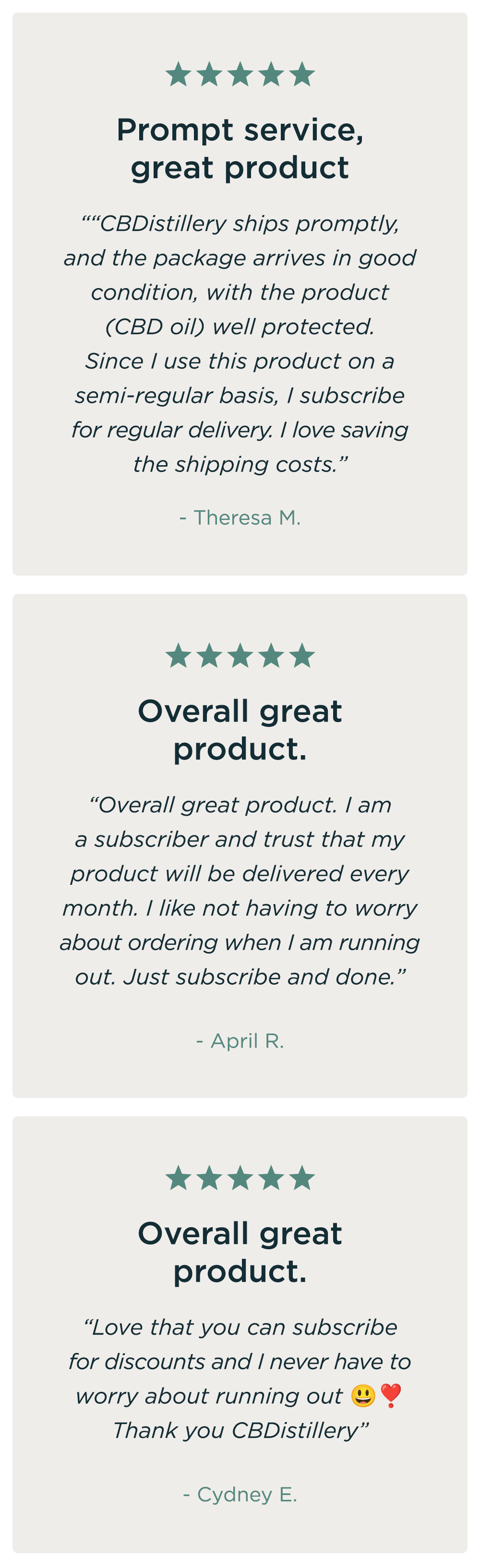 Subscription Reviews