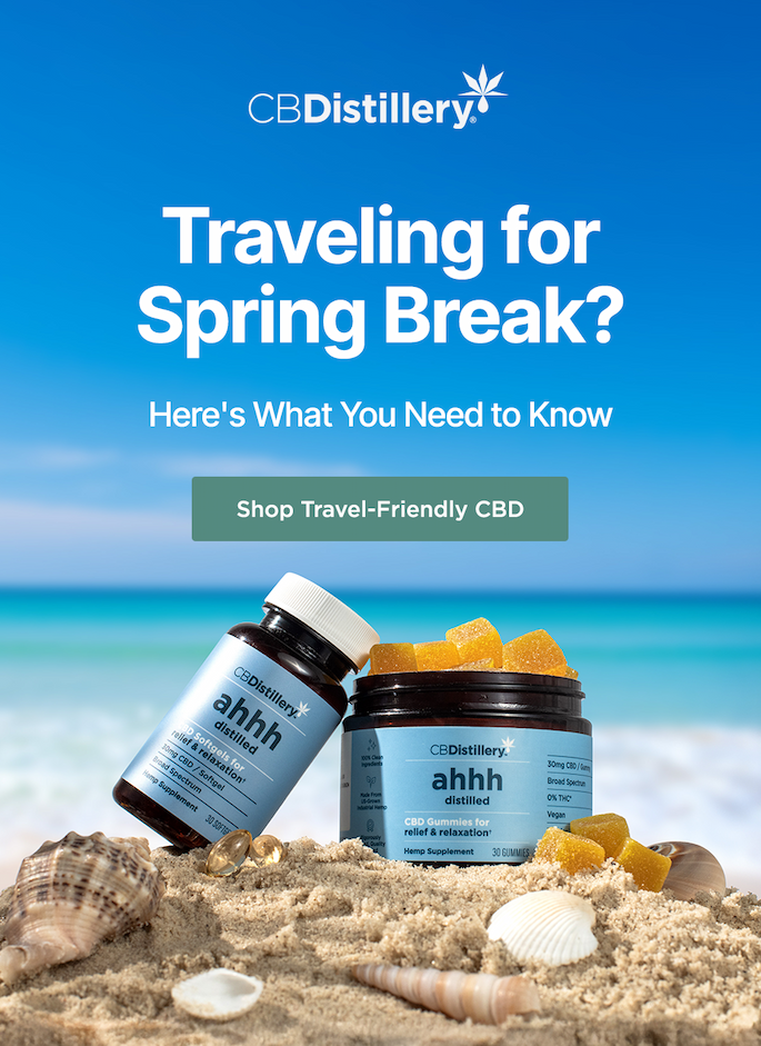 Traveling for Spring Break? Here's What You Need to Know. Shop Travel-Friendly CBD