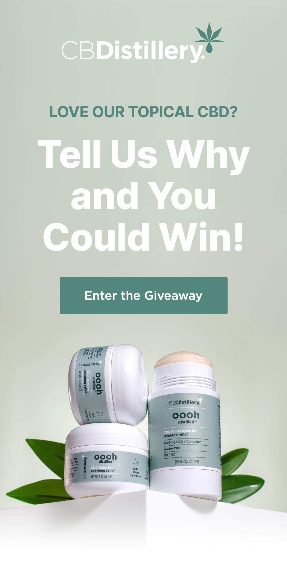 Love Our Topical CBD? Tell Us Why and You Could Win! Enter the Giveaway