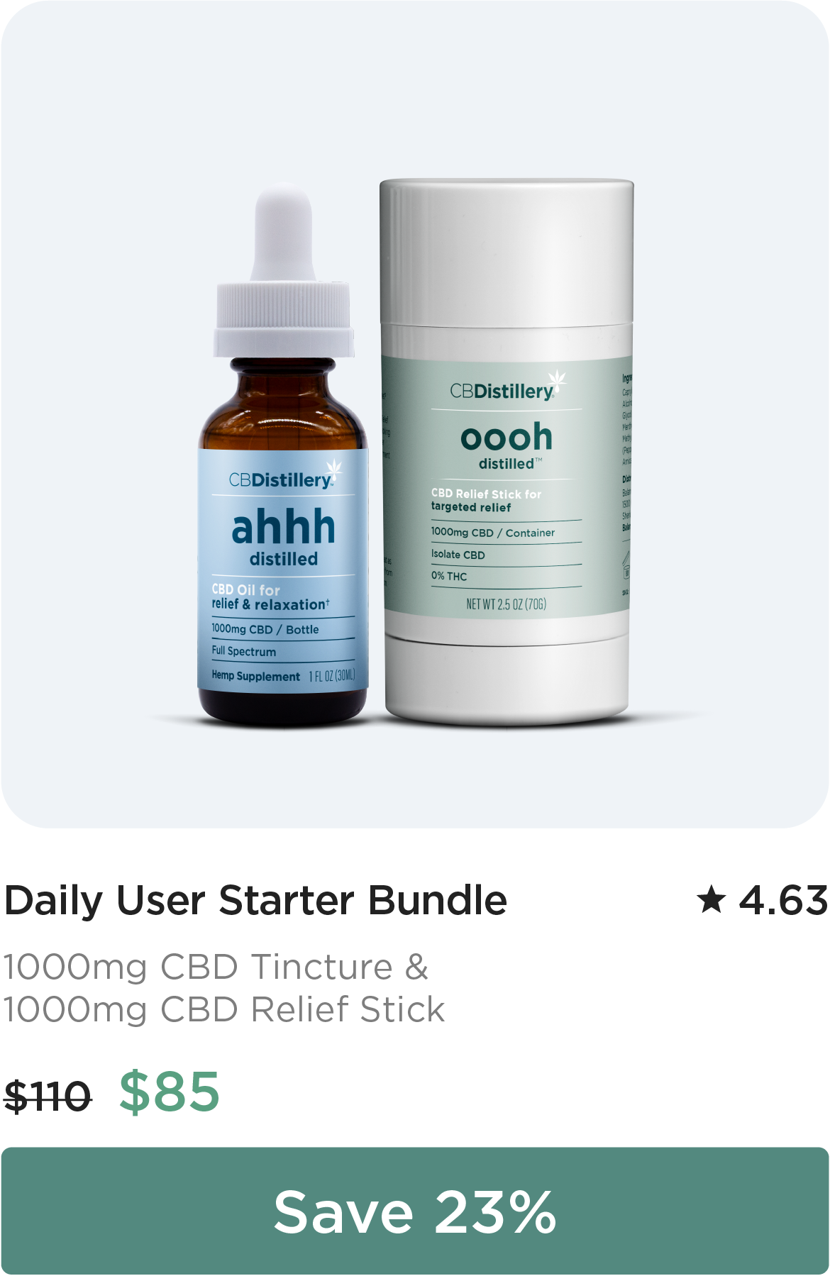 Daily User Starter Bundle. Individual Price: $110. Bundle Price: $85. Save 23%