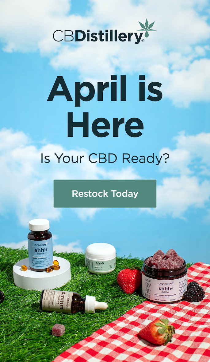 April Is Here; is your CBD Ready? Restock Today