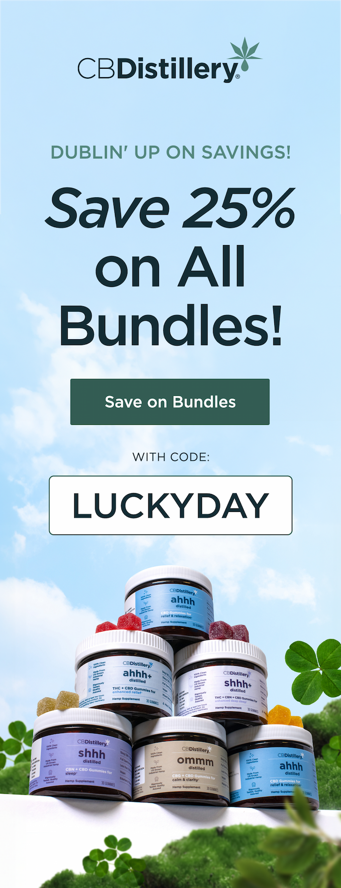 Dublin' up on savings! Save 25% on All Bundles! Save on Bundles with code LUCKYDAY