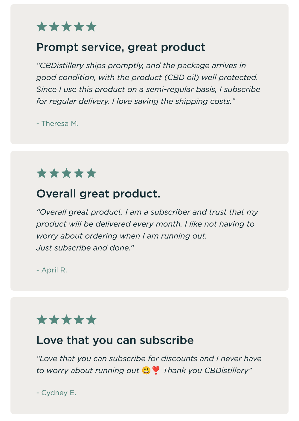 Subscription Reviews