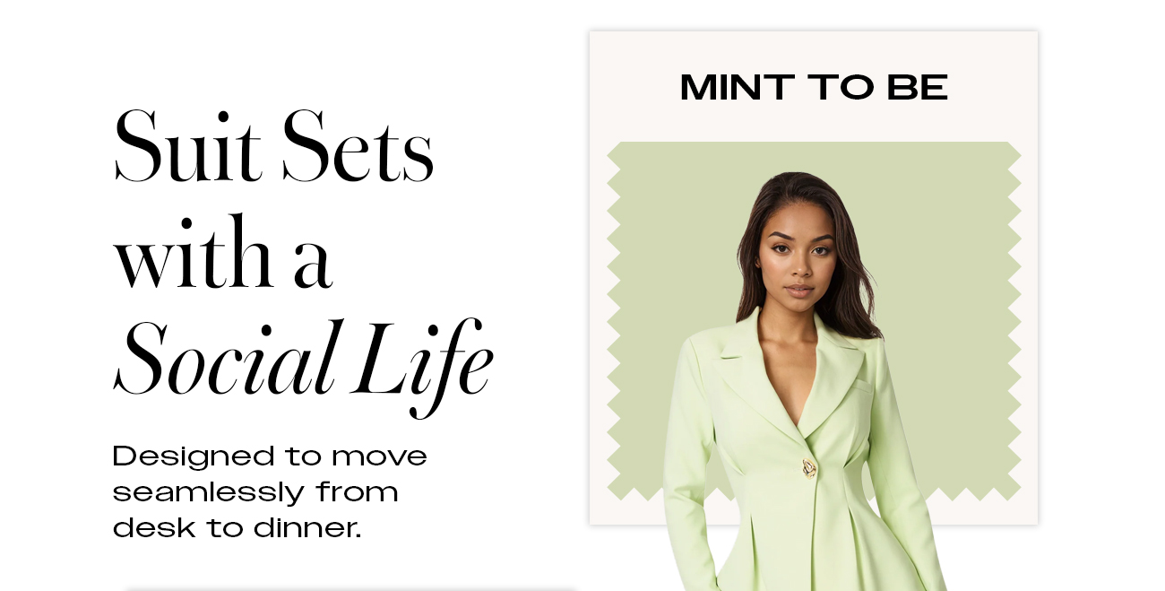 Suit Sets with a Social Life