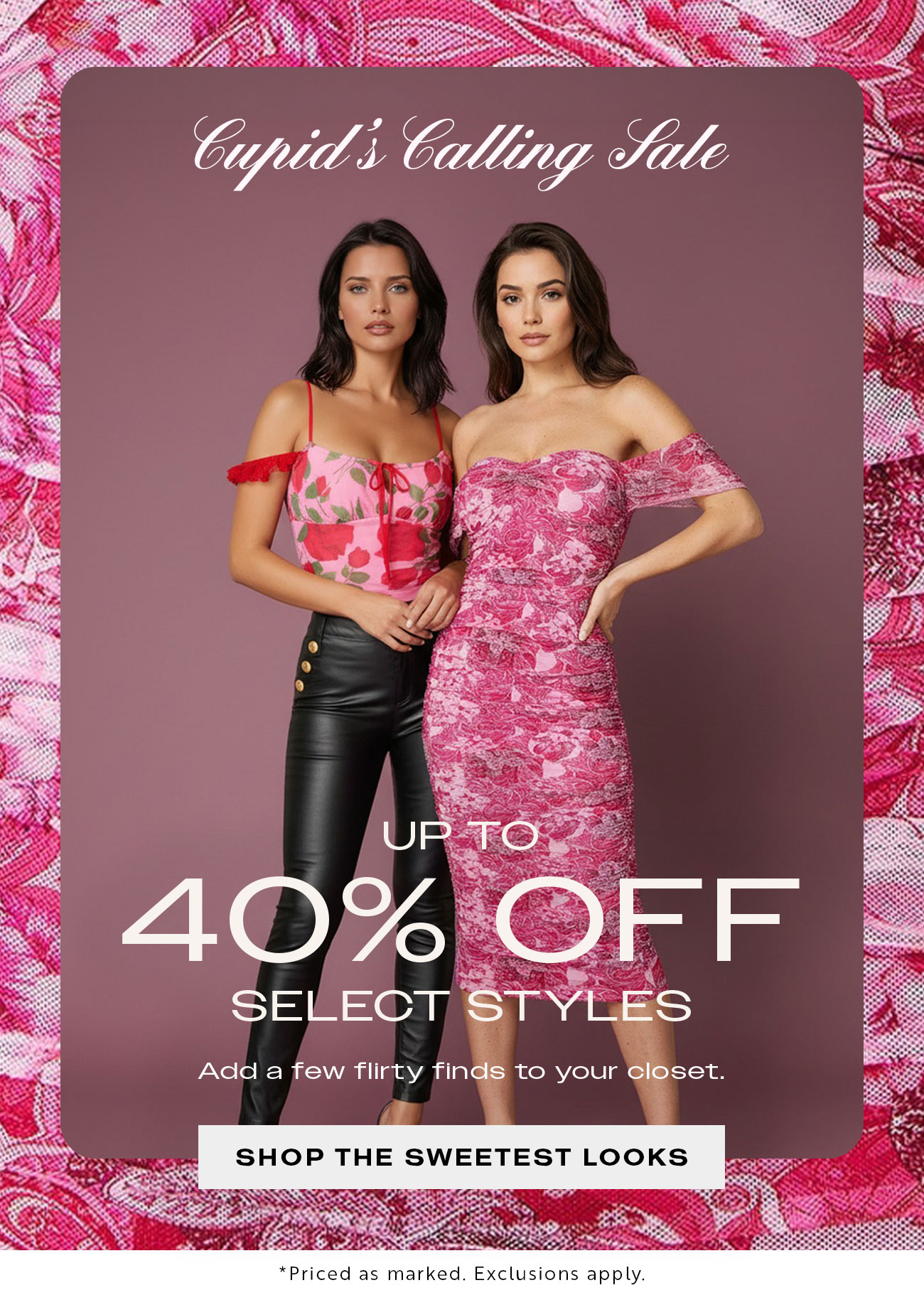 Up to 40% Off Select Styles