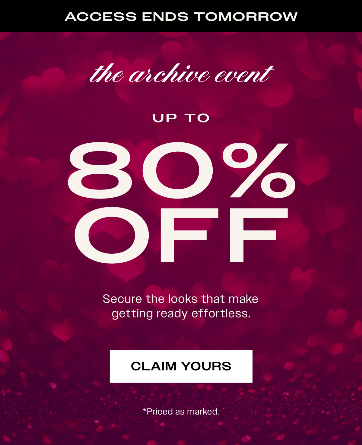 Up to 80% Off