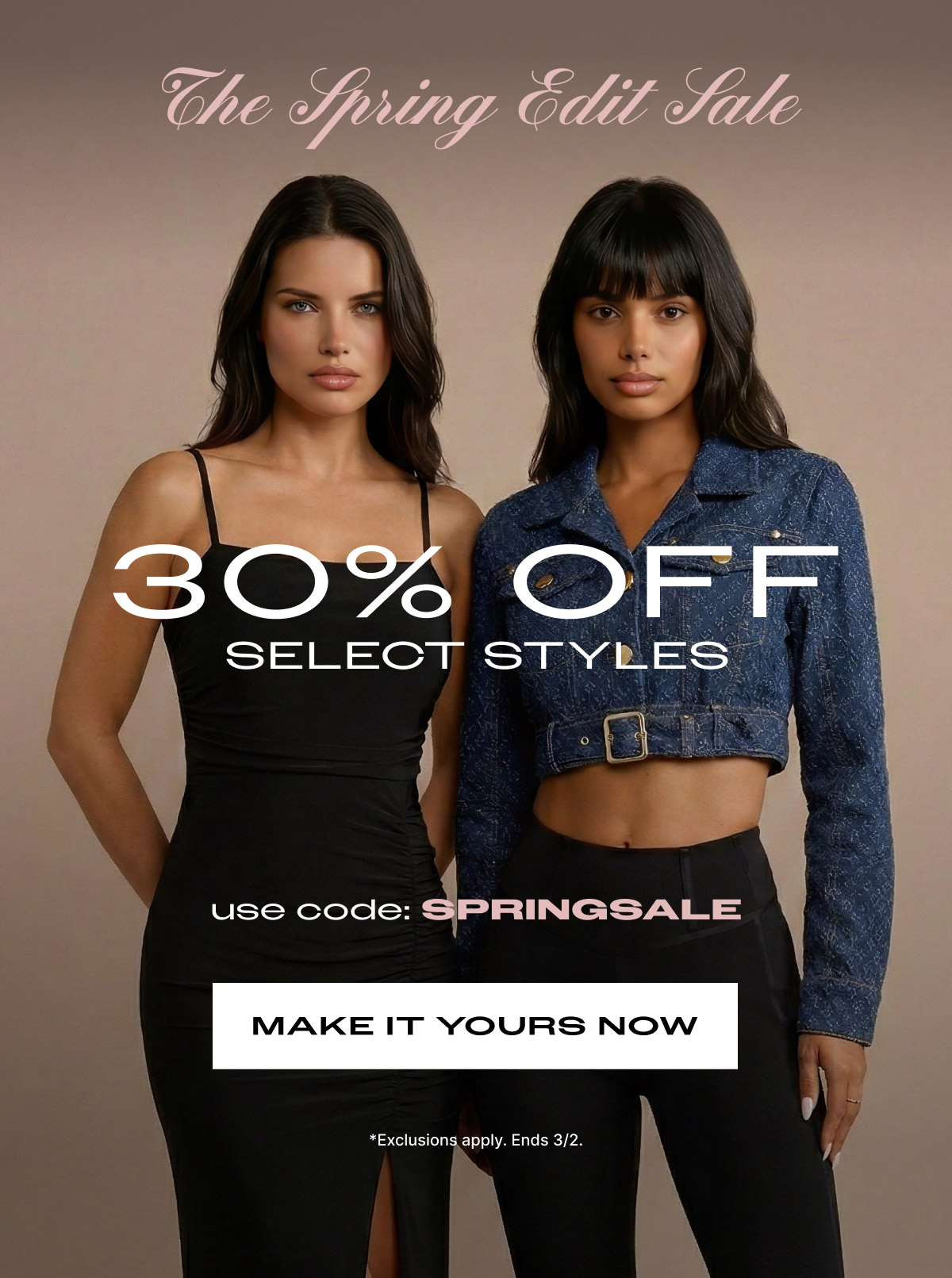 The Spring Edit Sale: 30% Off Select Styles