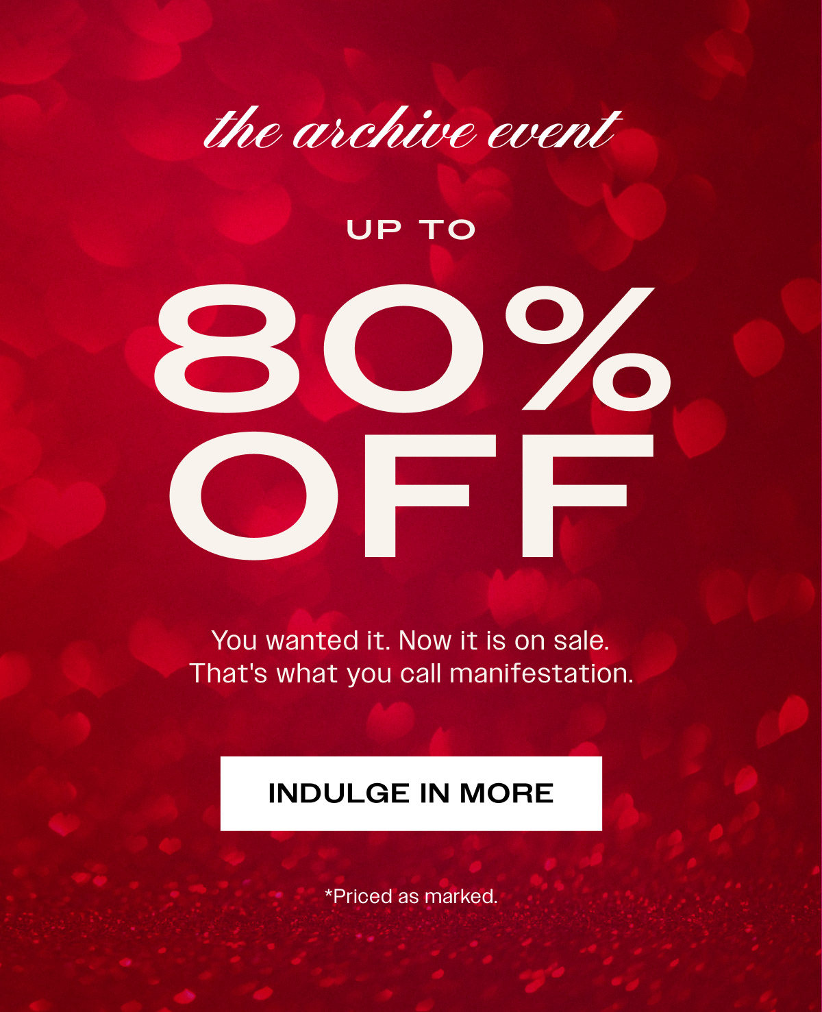 Up to 80% Off