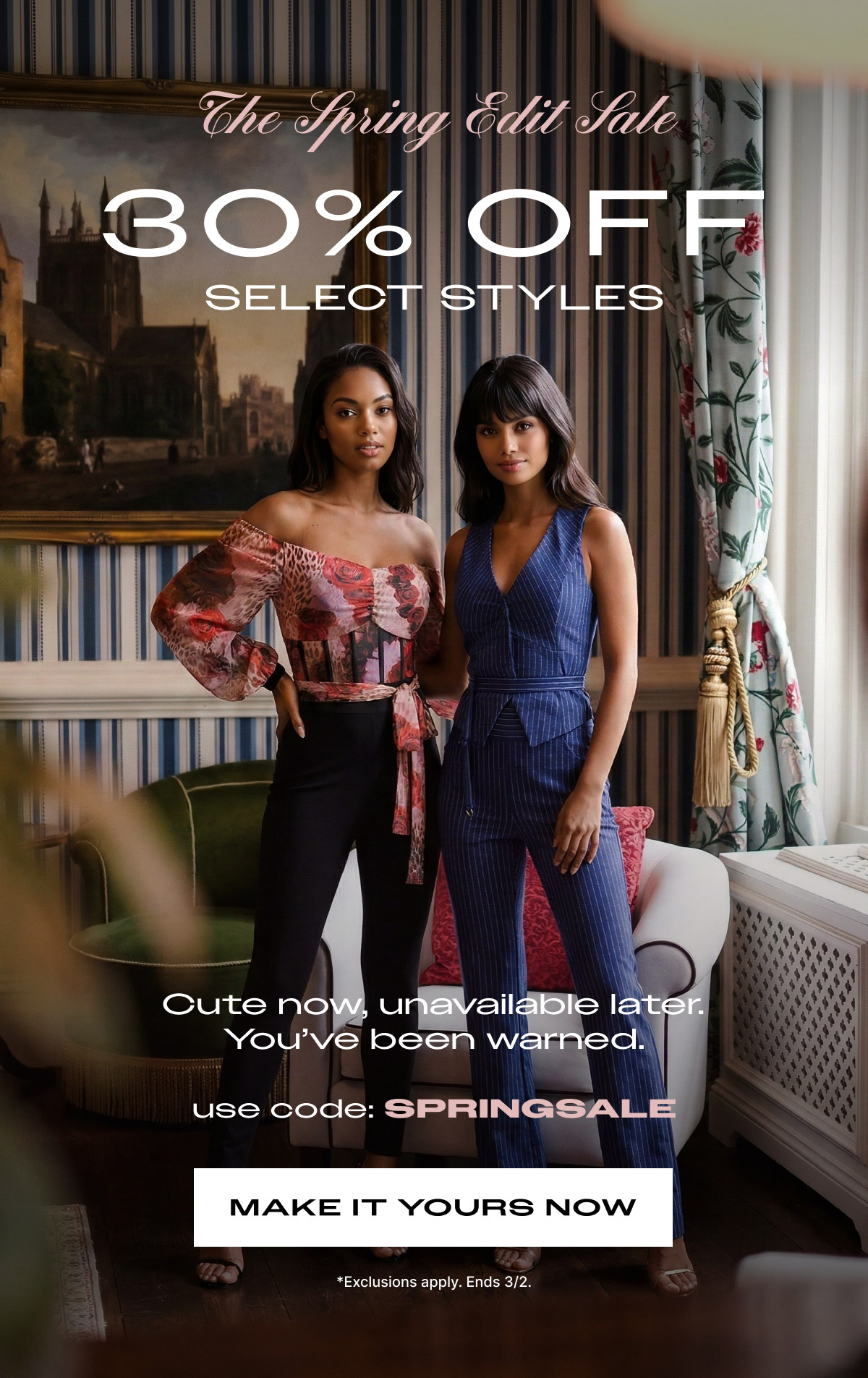The Spring Edit Sale: 30% Off Select Styles