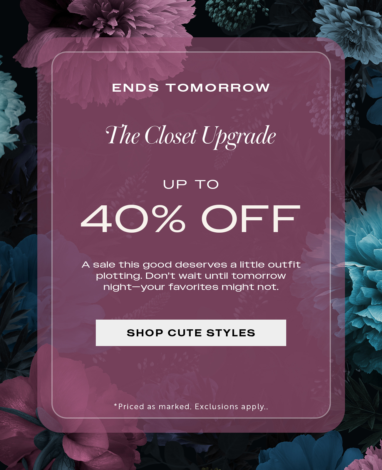 The Closet Upgrade: Up to 40% Off