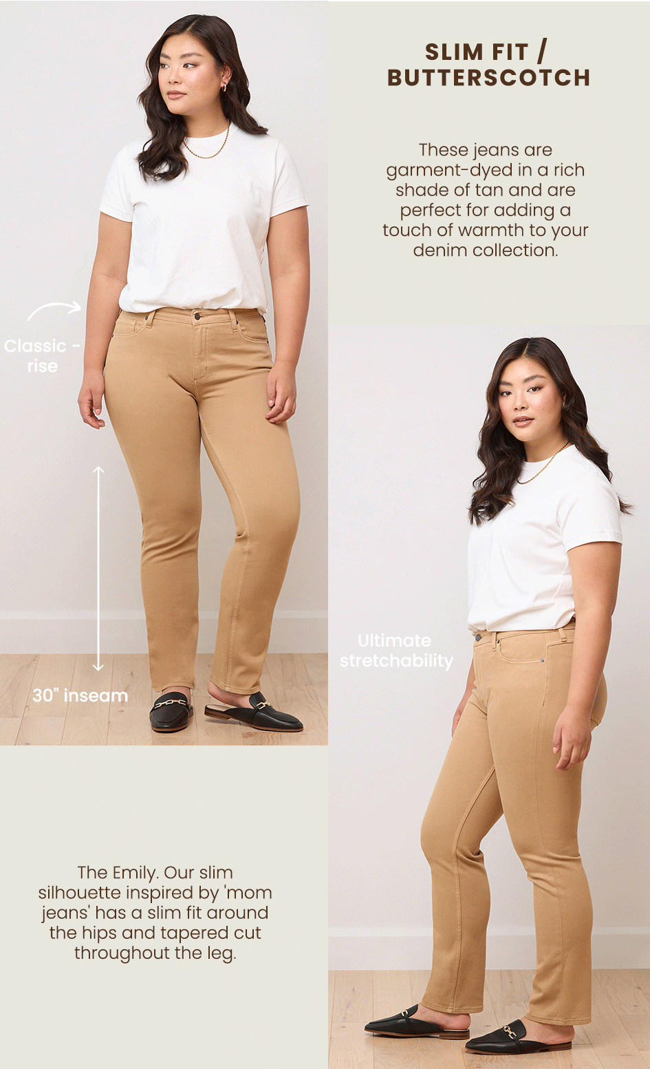 Warm tone & cozy new denim Yoga Jeans