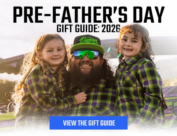 Father's Day Gift Guide 2026: a UTV dad and his daughters in matching flannels