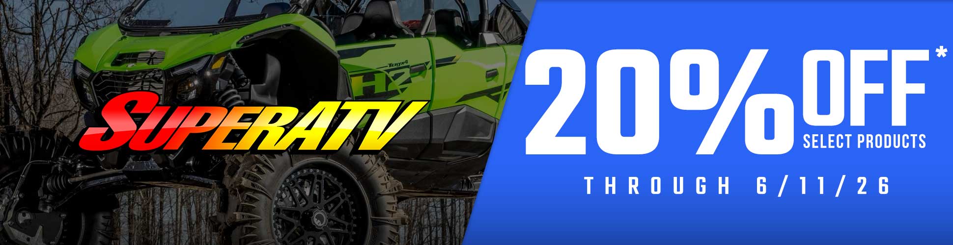 SuperATV: 20% off select products through 6/11/26