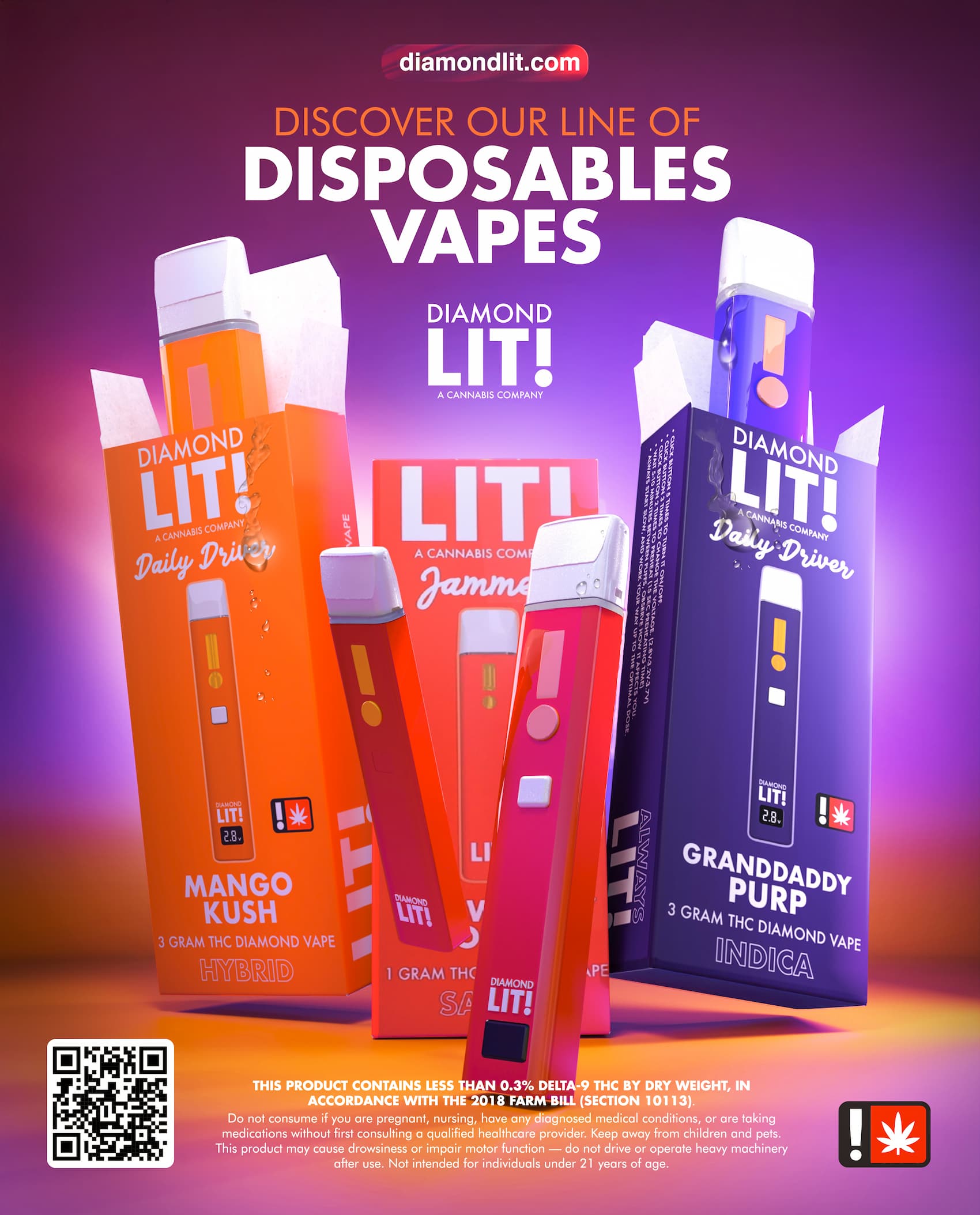Diamond LIT Disposables | Shop Online  Diamond LIT - A Cannabis Company