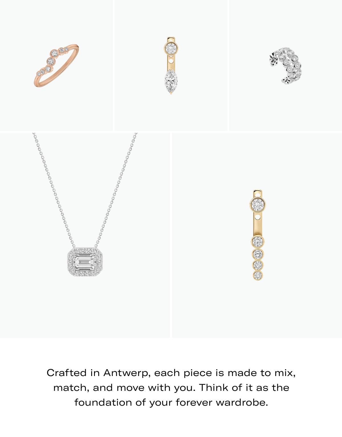 Crafted in Antwerp, each piece is made to mix, match, and move with you. Think of it as the foundation of your forever wardrobe.