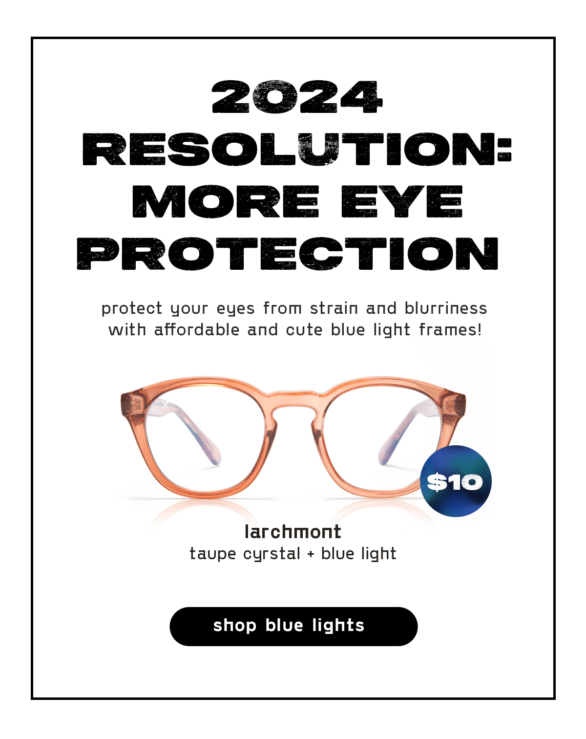 it's the day before nye! 🥳 Dime Optics