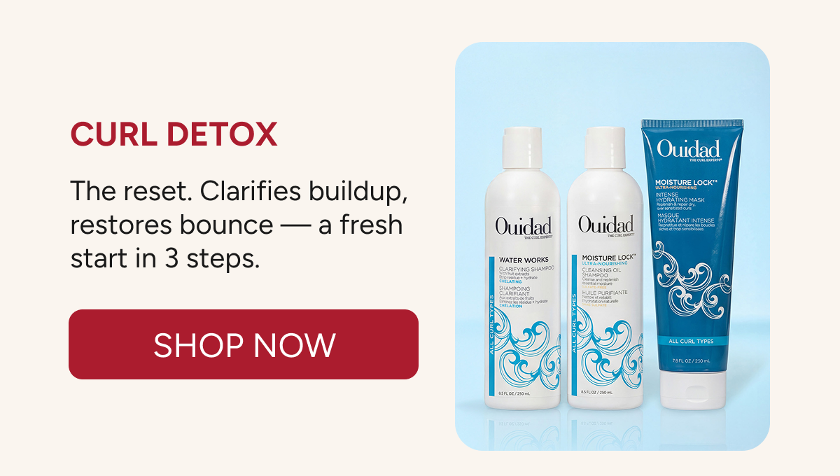 Curl Detox: the reset clarifies buildup, restore bounce