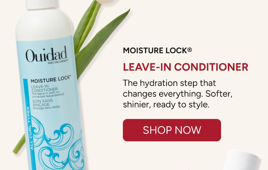 Moisture Lock Leave-In Conditioner the one step that changes everything for softer, shinier, ready to style curls. 