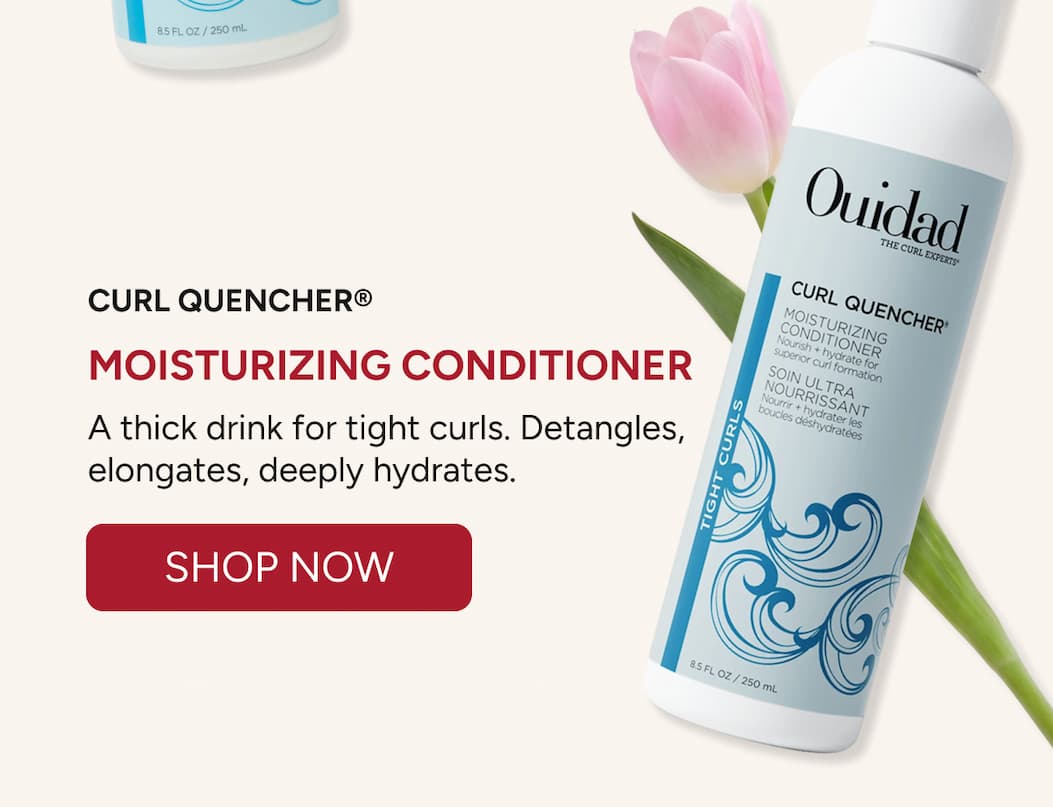 Curl Quencher Moisturizing Conditioner a thick drink for tight curls to detangle, elongate and deeply hydrates