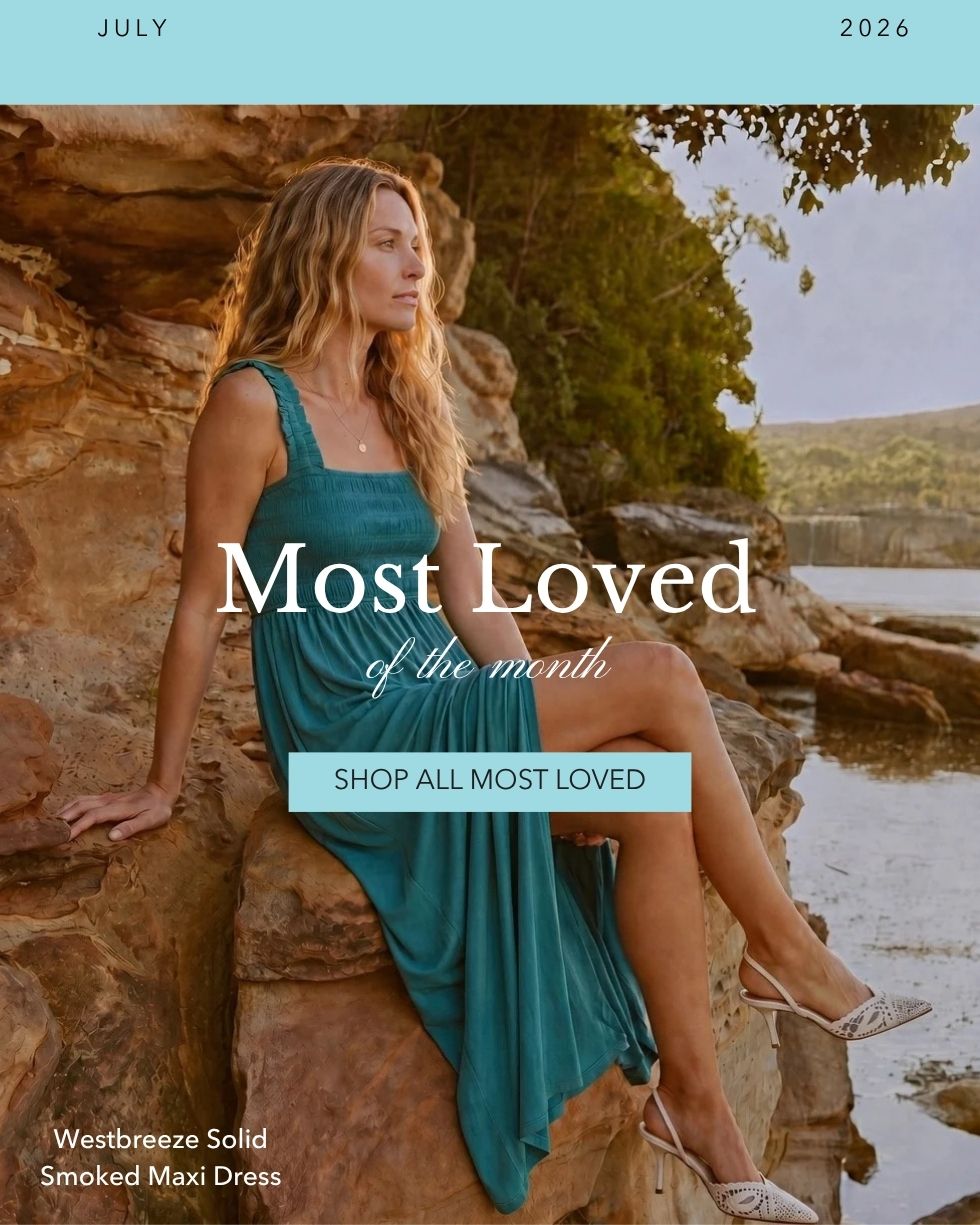 MOST LOVED - Westbreeze Solid Smoked Maxi Dress
