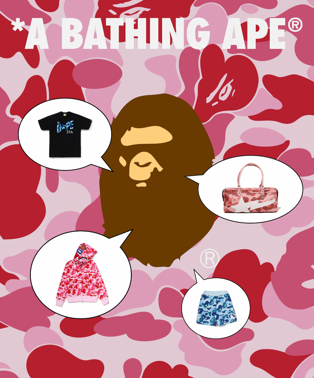 ABC CAMO SHARK FULL ZIP HOODIE MENS – us.bape.com