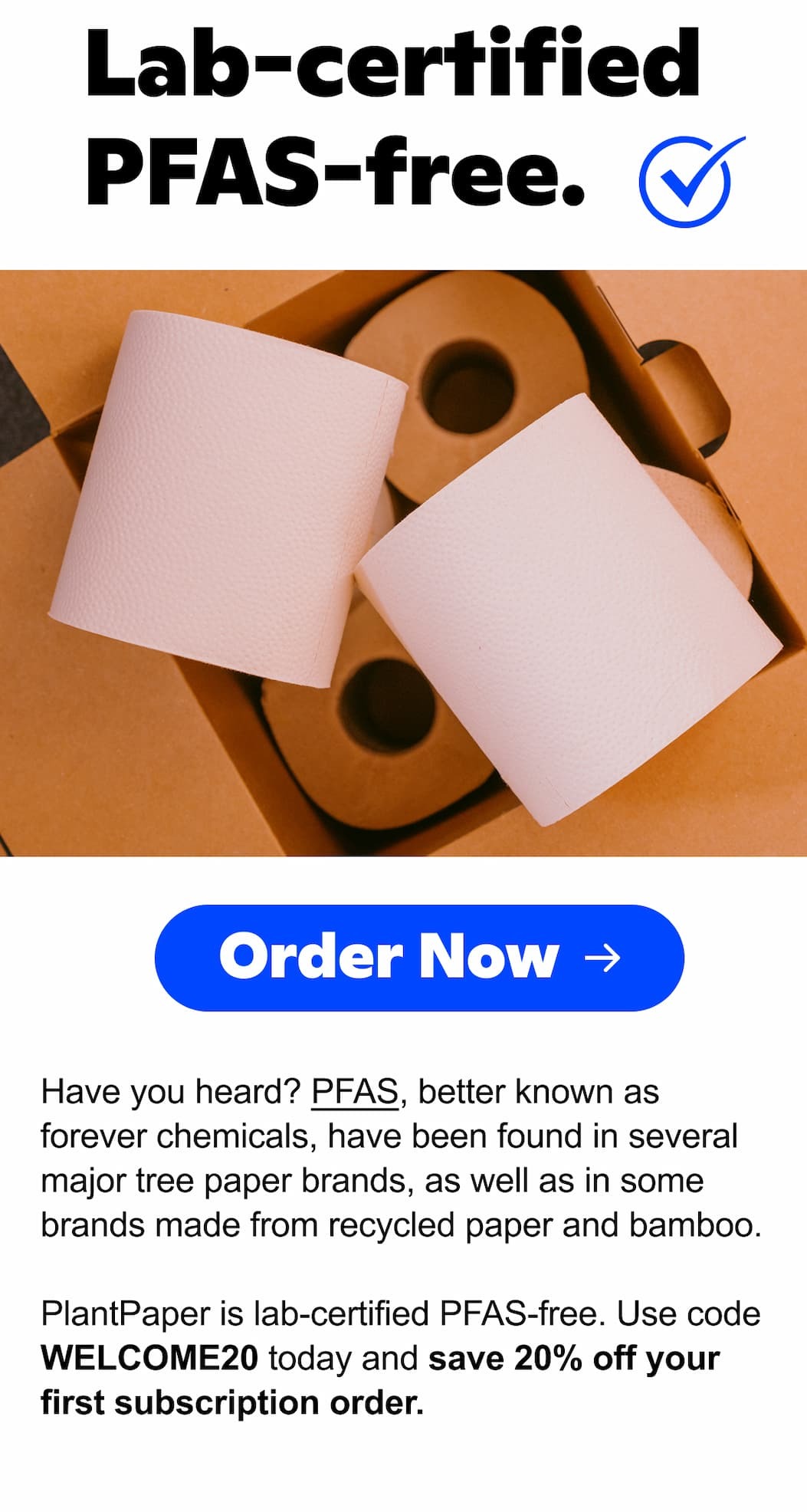Welcome discount
