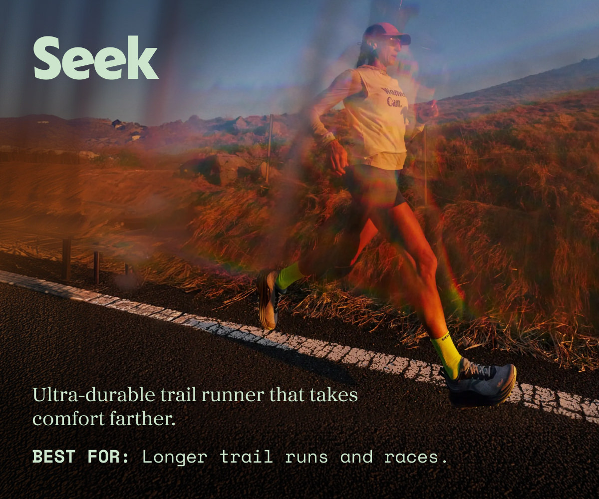 Seek: ultra-durable trail runner that takes comfort farther. best for longer trail runs and races