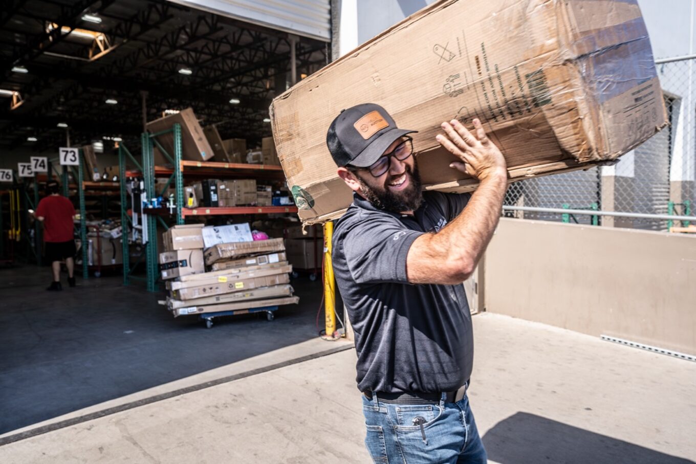 A Nellis winner carrying home their haul