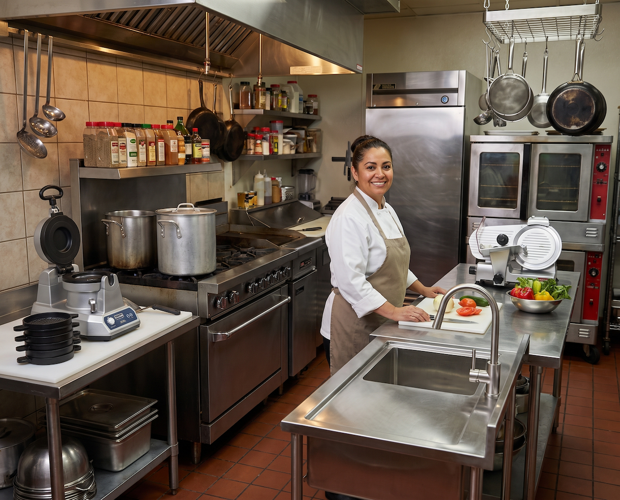 Commercial kitchen equipment available at auction this week.