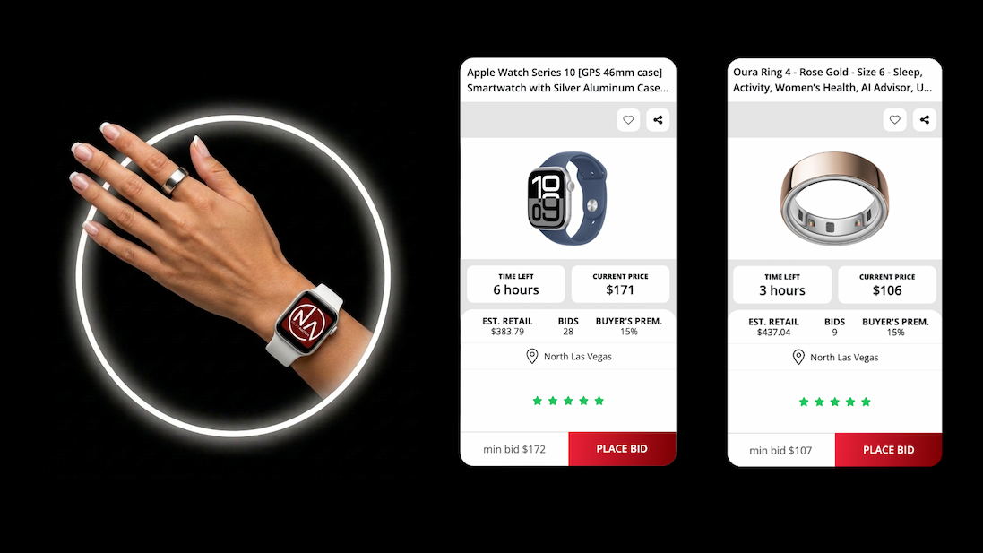 Fitness watches available at auction at Nellis Auction.