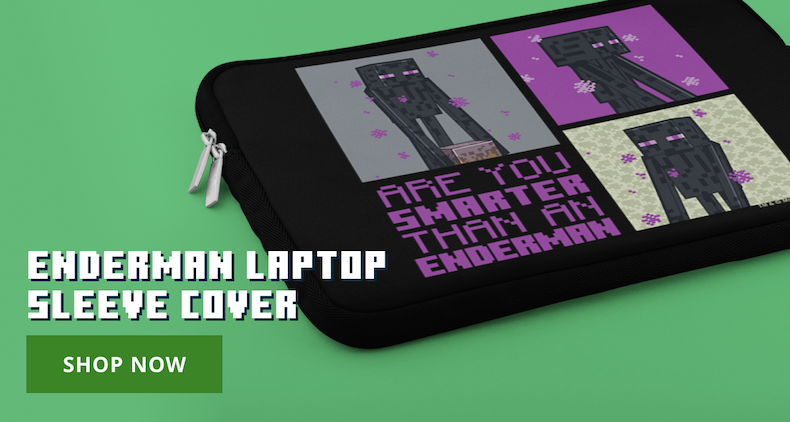 Shop the Minecraft Enderman Laptop Cover