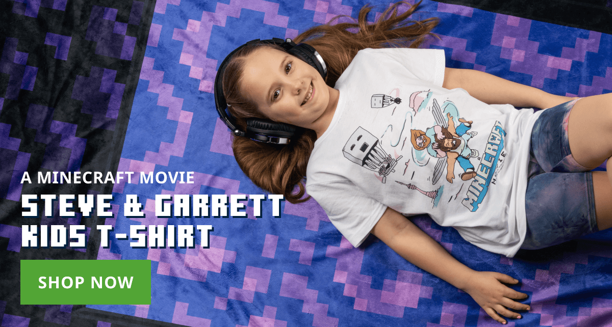 A Minecraft Movie Steve & Garrett Kids T-Shirt