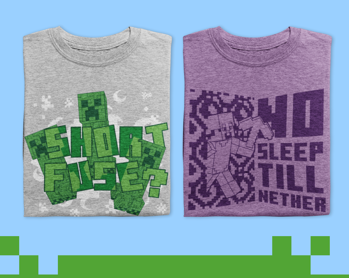 New Minecraft Tees