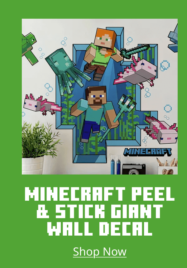 Minecraft Peel & Stick Giant Wall Decal