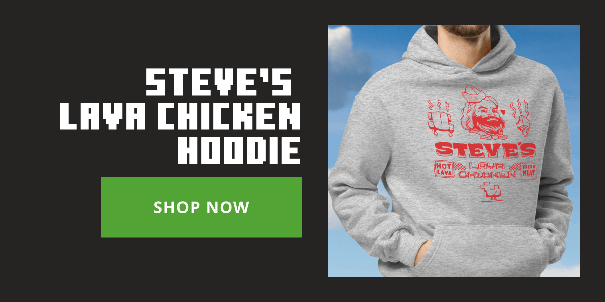 A Minecraft Movie Steve's Lava Chicken Unisex Oversized Hoodie