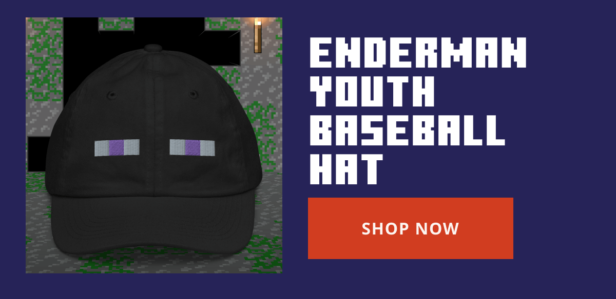 Minecraft Enderman Youth Baseball Hat
