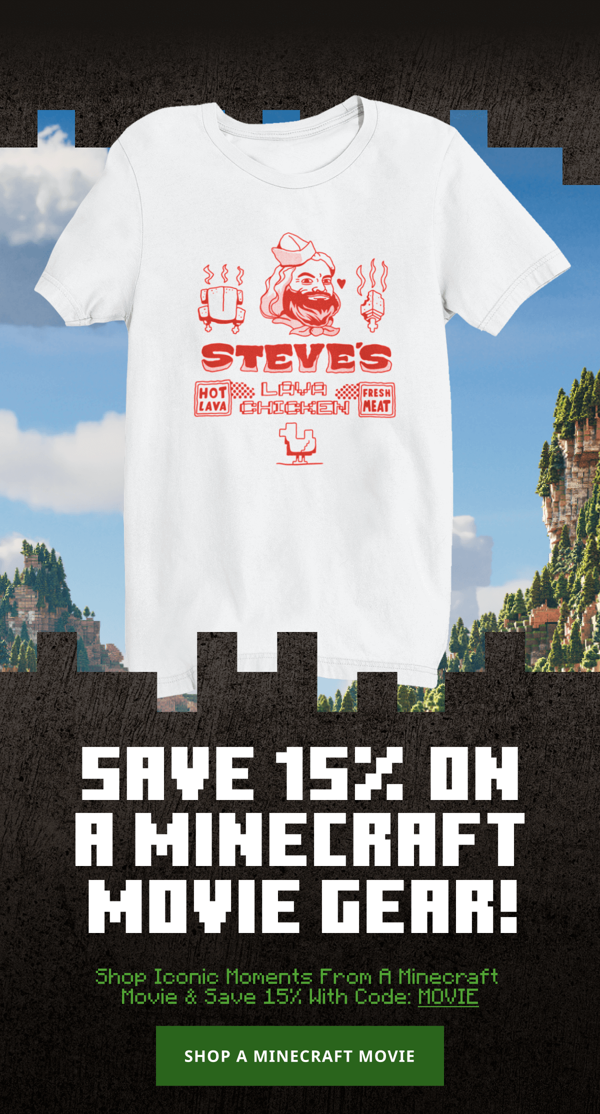 SHOP NEW A MINECRAFT MOVIE GEAR!