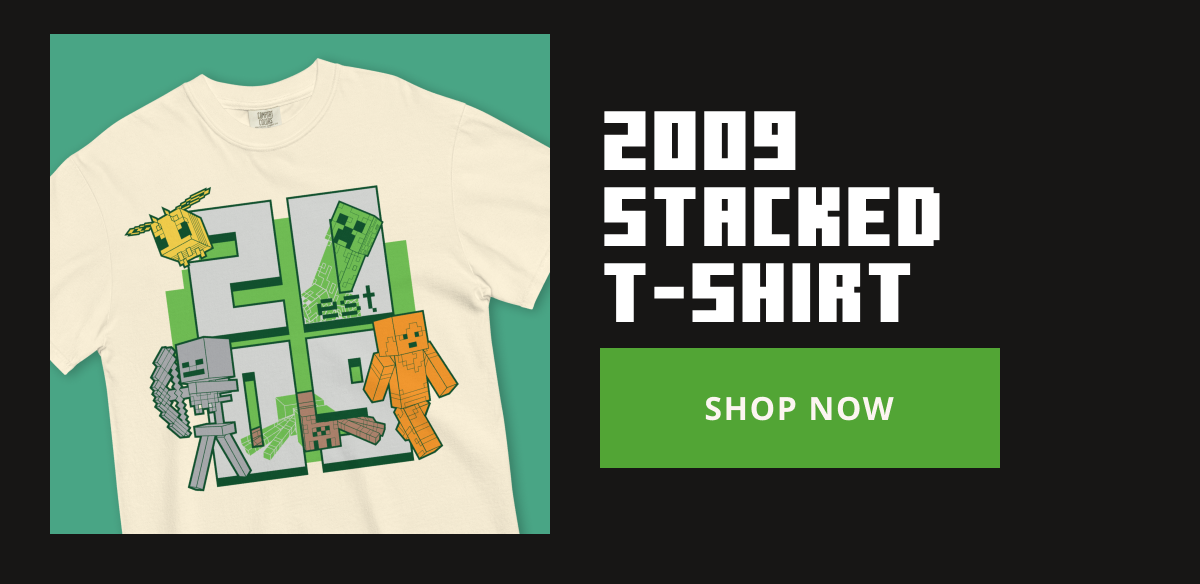 Minecraft Est. 2009 Stacked Unisex Comfort Colors T-Shirt