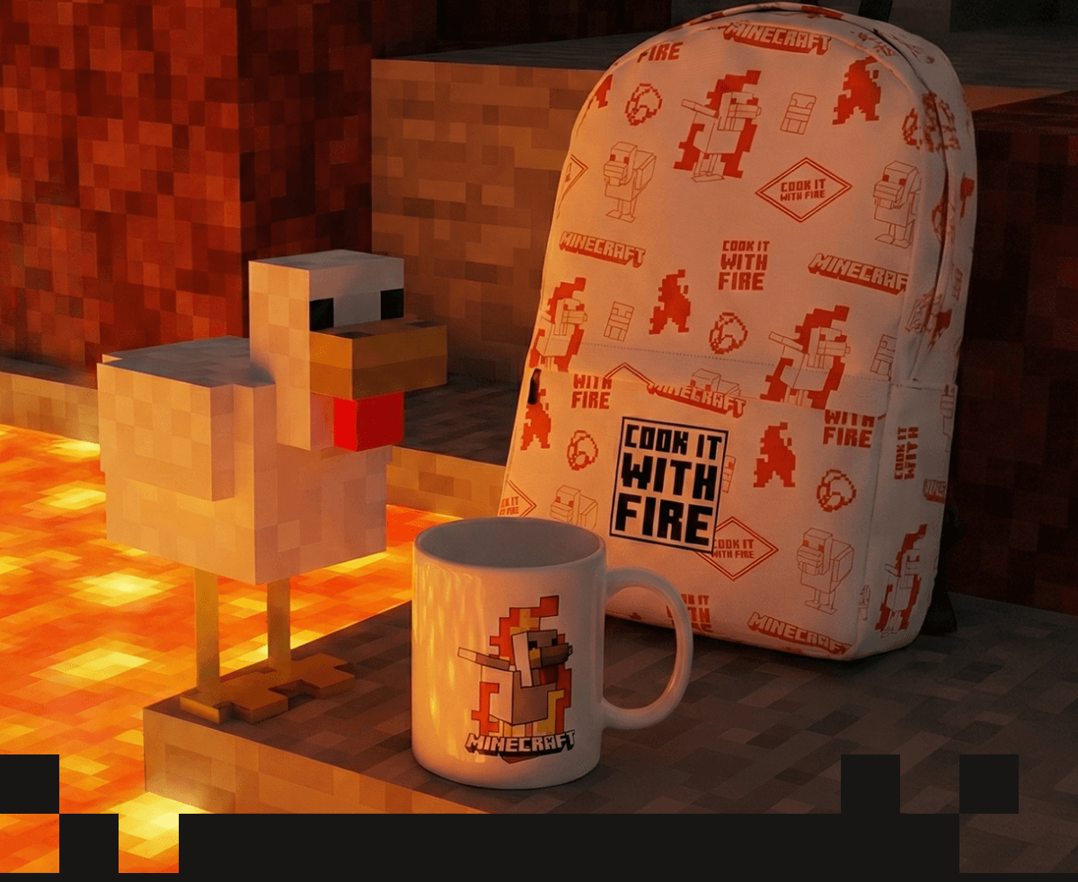 Lava Chicken Mug and Backpack